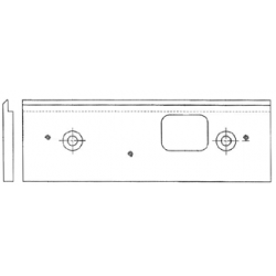 Counterlock plate aluminium door