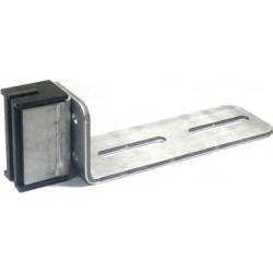 Car guide shoe for counterweight with insert