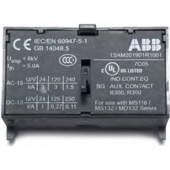 Auxiliary contact block for MS116 - TE 110.50