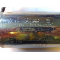 Prewired DC motor, 24Vcc - cable 500mm