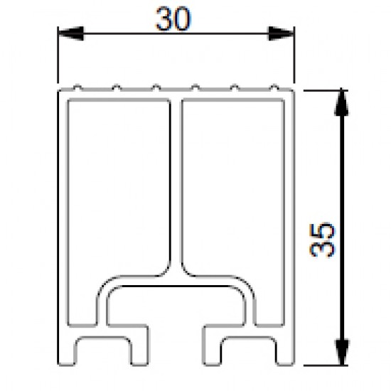 ALUMINIUM COVER SILL 19231 2PT-2PC A2
W=738,4gr/m - C00000003935