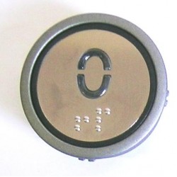 07/23.160 ROUND PUSH BUTTON Braille ”0” (TYPE Orion-Gulliver)