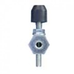 Adjustable carriage rubber buffer