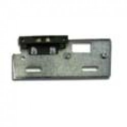 Complete landing door lock plate without security strip