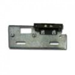 Complete landing door lock plate without security strip