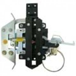 Aluminium Skate with car door locking device EN81 IP54 (door "Z-L") (skate arms working length 185mm) (K2-4-6Z - L)