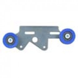 Double skate execution support plate with fix roller assembly for Z-L doors