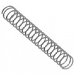 Compression spring for car door lock latch