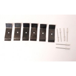 20091508: KIT OF 6 GLASS FIXING CLIPS PB, PEDRO BARBERA DOOR